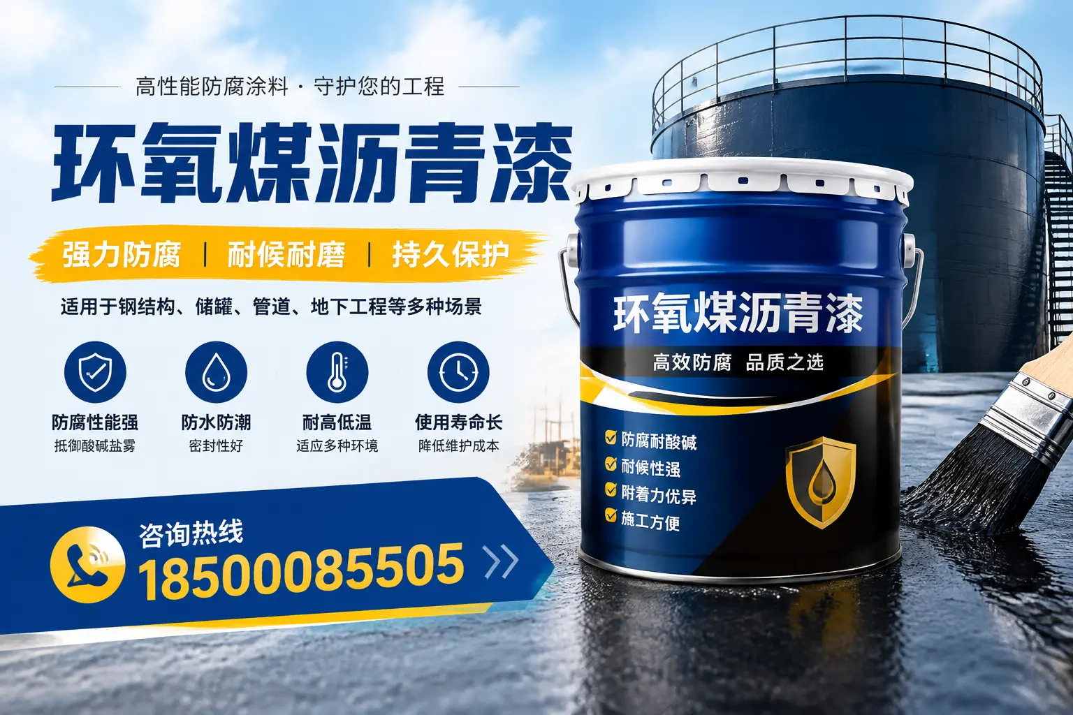 环氧煤沥青漆在工业中的应用，茂名企业的选择
